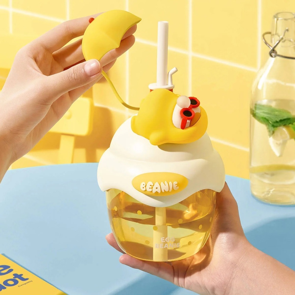 Pop Mart PUCKY Egg Beanie Series Straw Cup